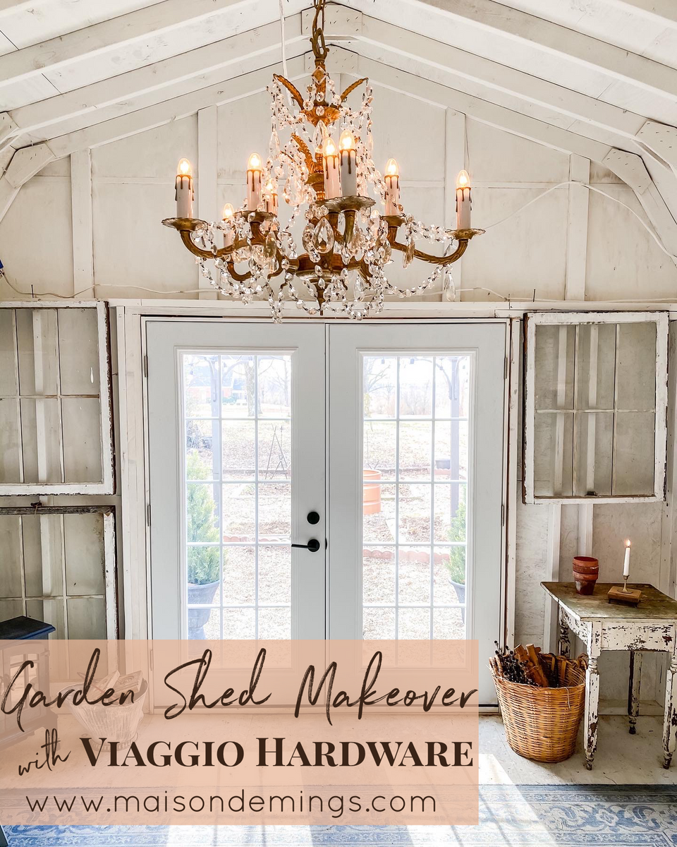Garden Shed Makeover with Viaggio Hardware Page 2 Maison de Mings