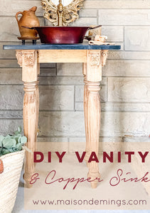 DIY Vanity and Copper Sink