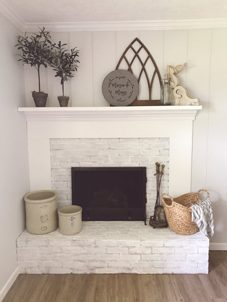 30 Minute Fireplace Surround Makeover